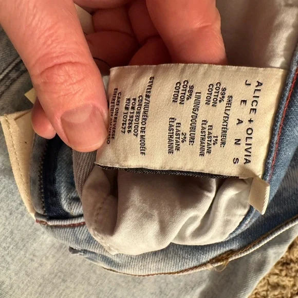 Alice and Olivia Lorrine Kick Flare Ankle Jeans - Picture 7 of 7